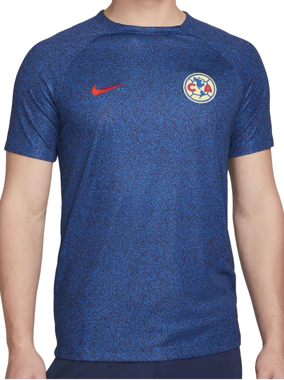 Nike Men’s Blue Short-Sleeve Training Jersey with Club America Crest